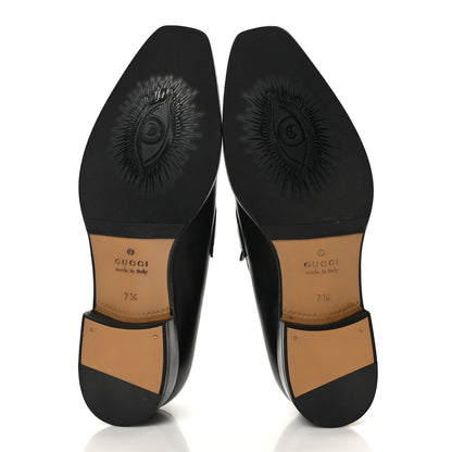 Gucci Calfskin Mens Interlocking Loafer 7.5 Black 5 of 8