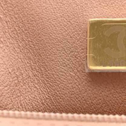 Chanel Lambskin Quilted Mini Top Handle Rectangular Flap Beige 7 of 10