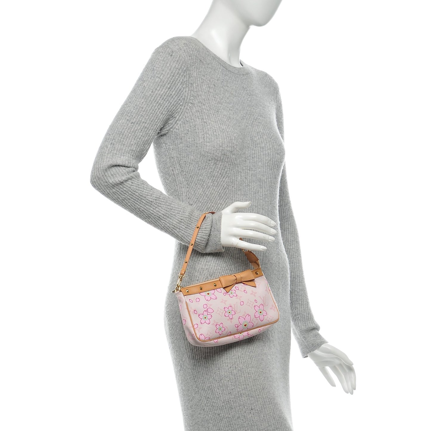 Monogram Cherry Blossom Pochette Accessories Pink