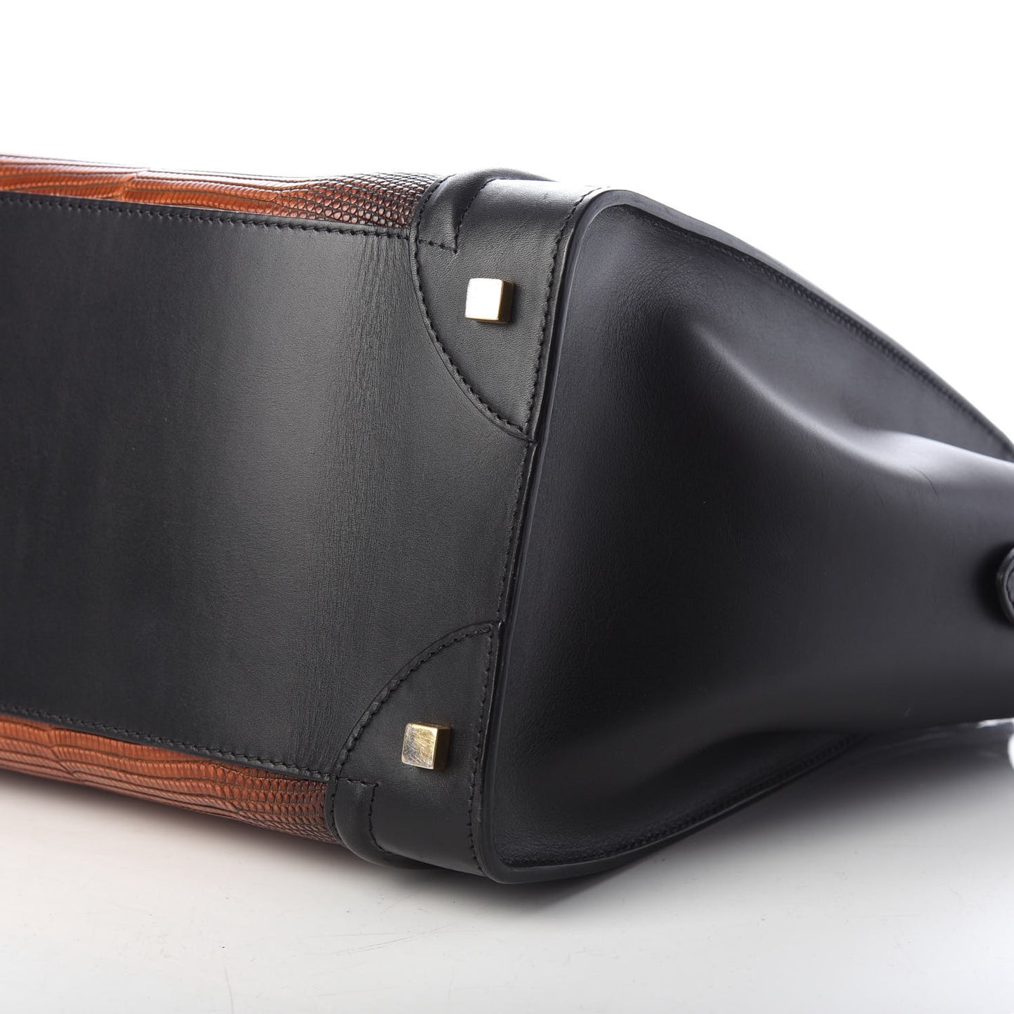 Lizard Mini Luggage Cognac