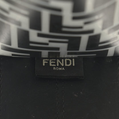 Fendi TPU FF Vitello Century Plexiglass Small Runaway Shopper Tote Black 7 of 12