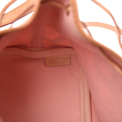 Louis Vuitton Damier Azur Tahitienne Nano Noe Rose Ballerine 7 of 7
