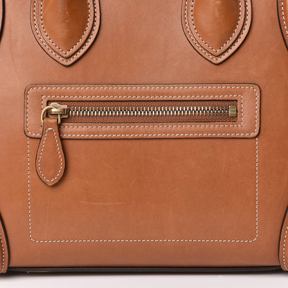Celine Natural Calfskin Micro Luggage Tan 8 of 26