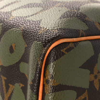 Louis Vuitton Monogram Graffiti Speedy 30 Kaki 13 of 16