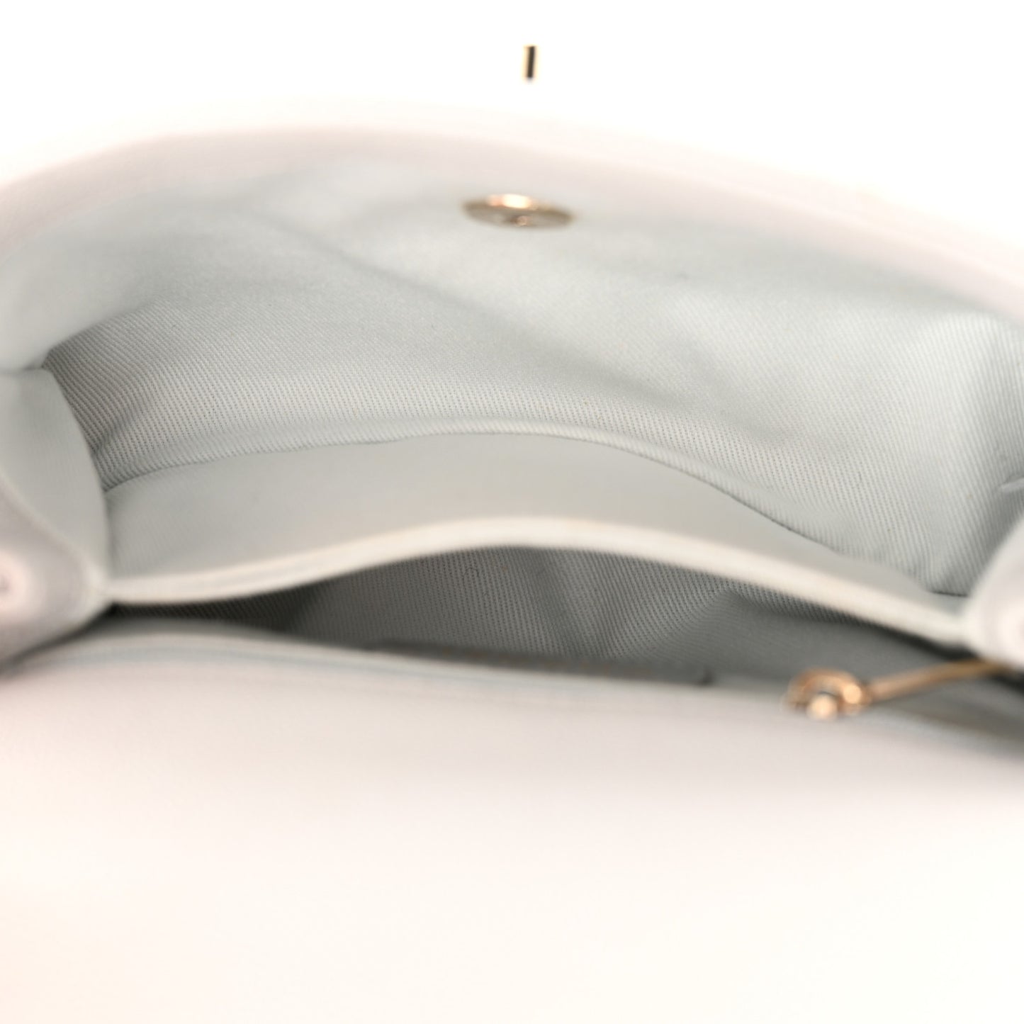 Caviar Quilted Mini Coco Handle Flap Light Grey