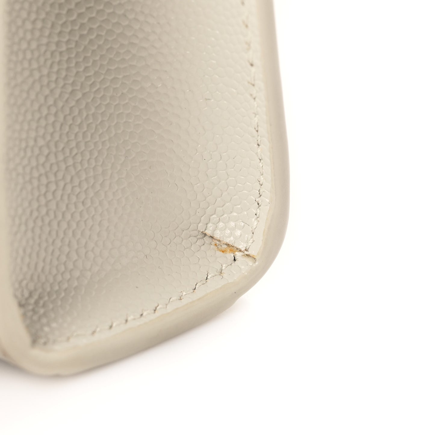 Grain De Poudre Small Monogram Kate Satchel Crema Soft