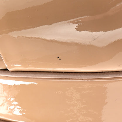 Saint Laurent Vitello Vernice Tribute 105 Sandals 39.5 Soft Nude 10 of 12