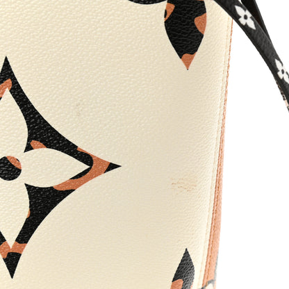 Louis Vuitton Monogram Giant Jungle Neverfull MM Ivory 12 of 13