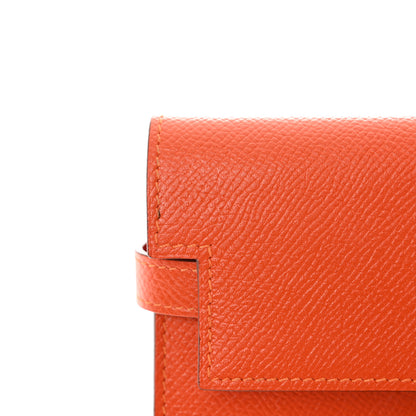 Hermes Epsom Kelly Longue Wallet Orange 8 of 10