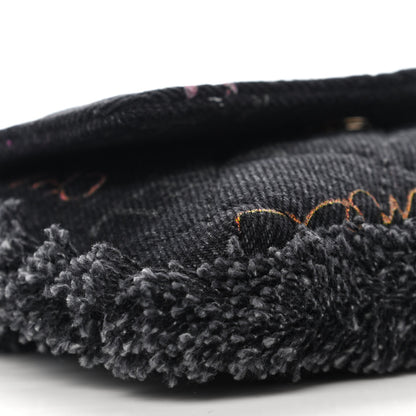 Chanel Denim Quilted Denim Mood Clutch With Chain Black Multicolor 9 of 11