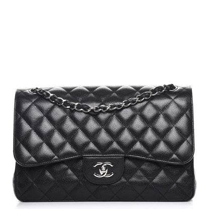Chanel Caviar Quilted Jumbo Double Flap Black 1 of 8