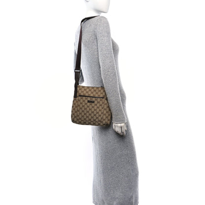 Gucci Monogram Flat Messenger Bag Dark Brown 2 of 10