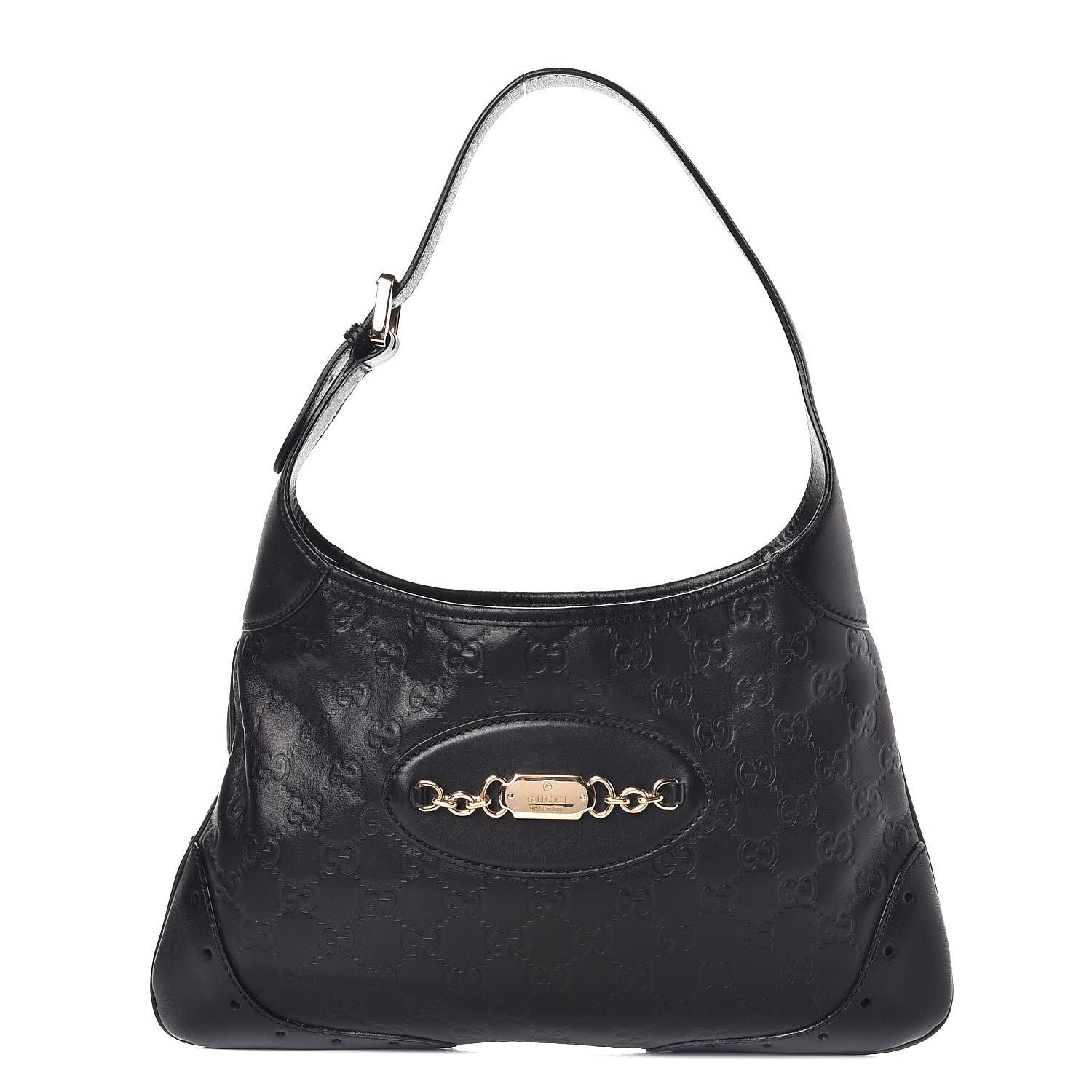 Gucci Guccissima Punch Hobo Black 1 of 8