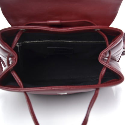 Saint Laurent Calfskin Y Quilted Monogram Small Loulou Backpack Red 4 of 8