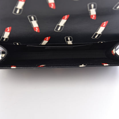 Saint Laurent Calfskin Lipstick Print Classic Monogram Kate Clutch Black 5 of 6