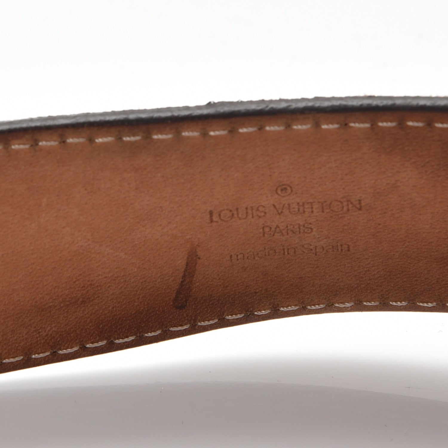 Louis Vuitton Damier Ebene Inventeur Belt 90 36 9 of 13