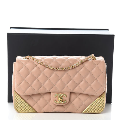 Chanel Calfskin Quilted Rock The Corner Flap Beige 11 of 11