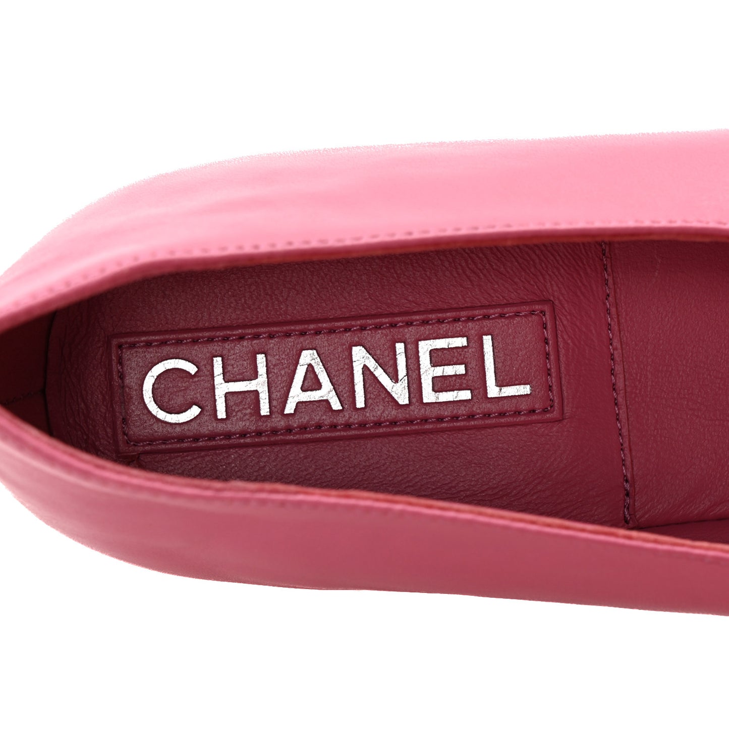 Lambskin Mary Jane Flats 41 Pink Black