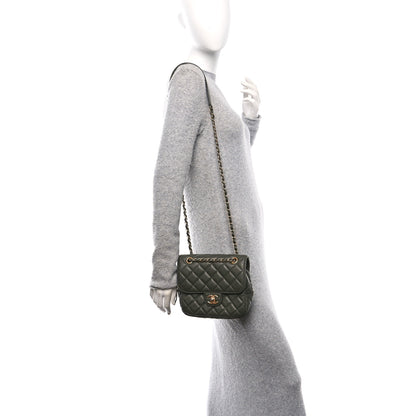 Chanel Caviar Quilted Zip Flap Khaki 3 of 11