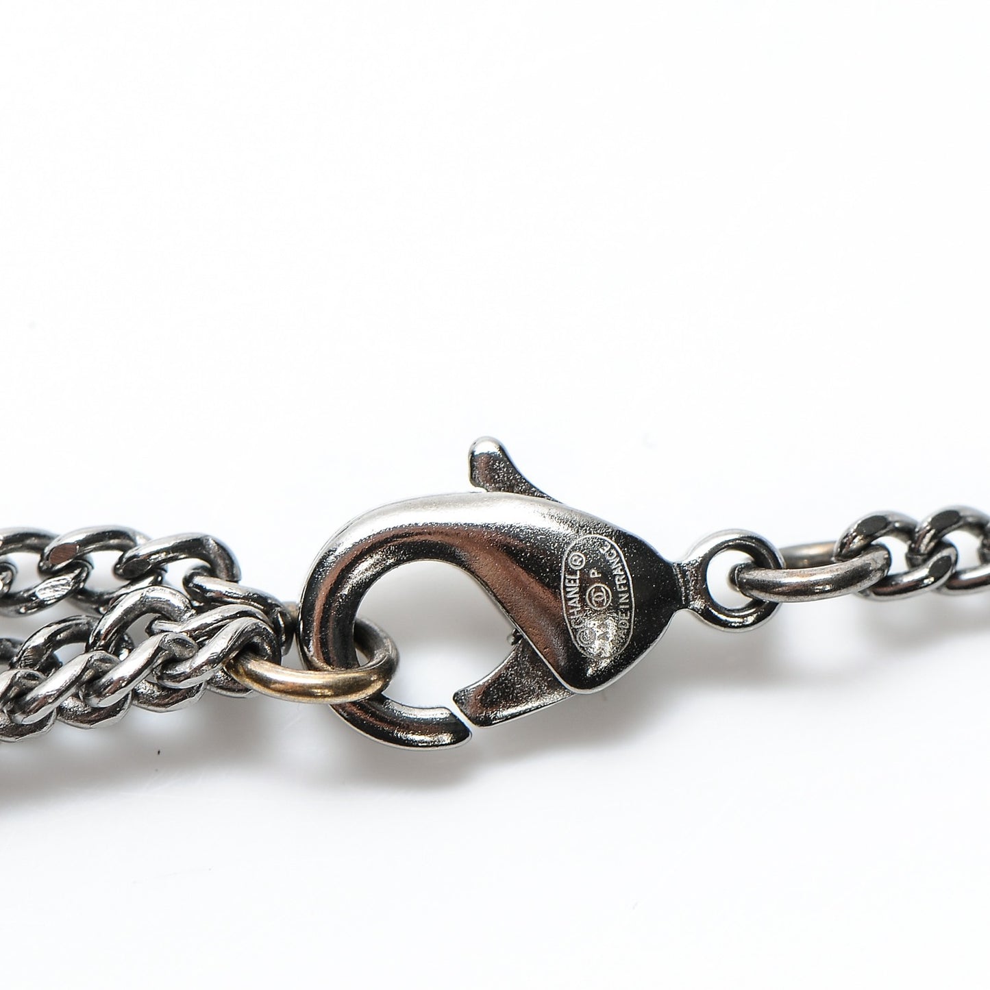 Ruthenium Bead CC Necklace Black