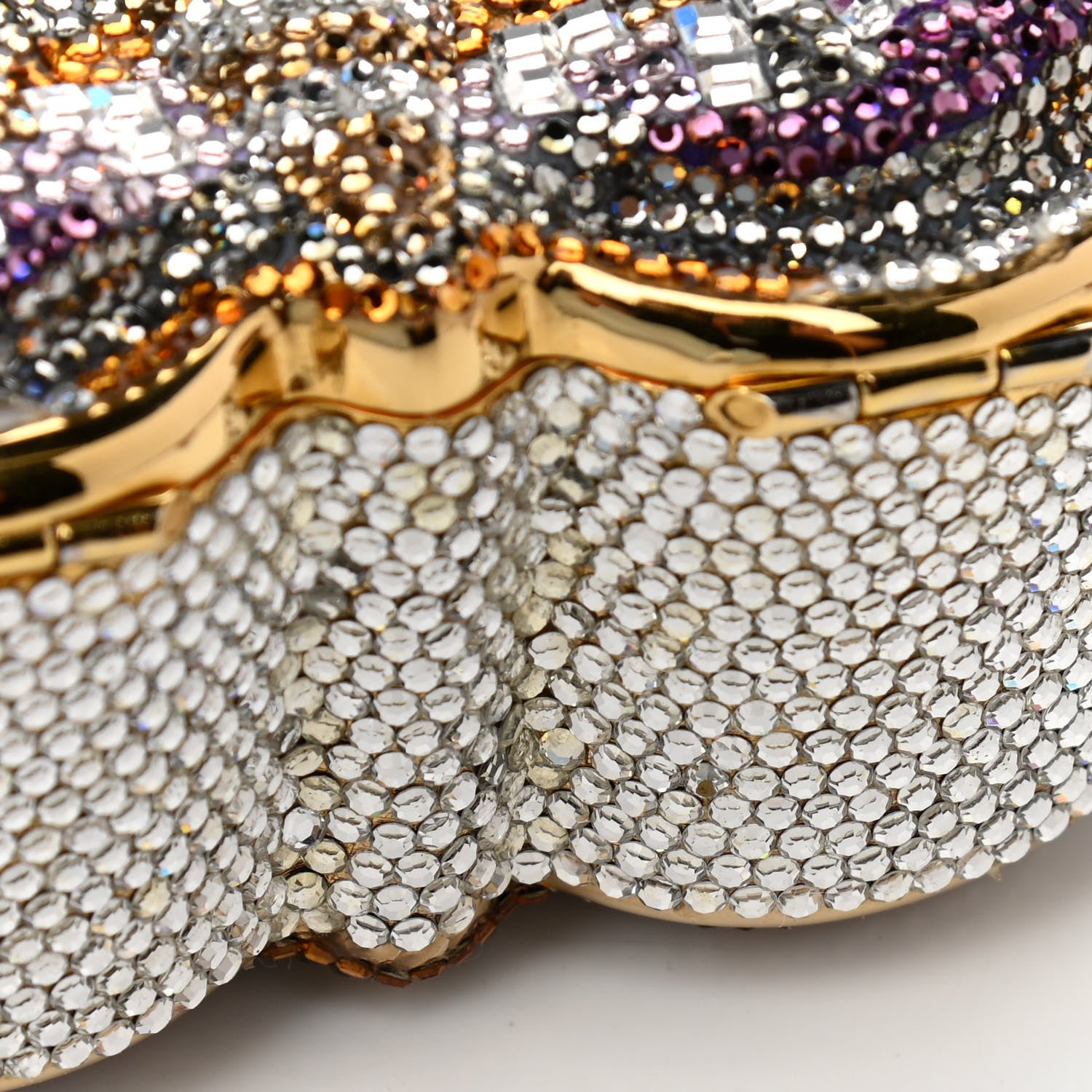 Judith Leiber Swarovski Crystal Butterfly Minaudiere Clutch 11 of 12