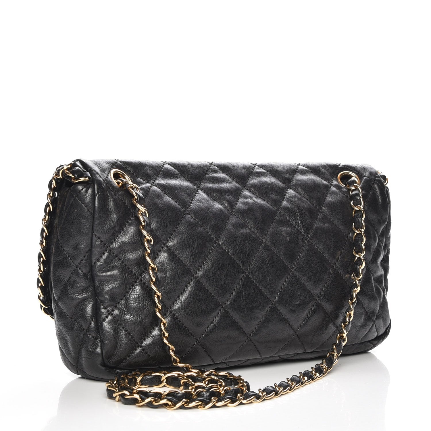 Chanel Calfskin Quilted Medium Chain Me Flap Black 3 of 7