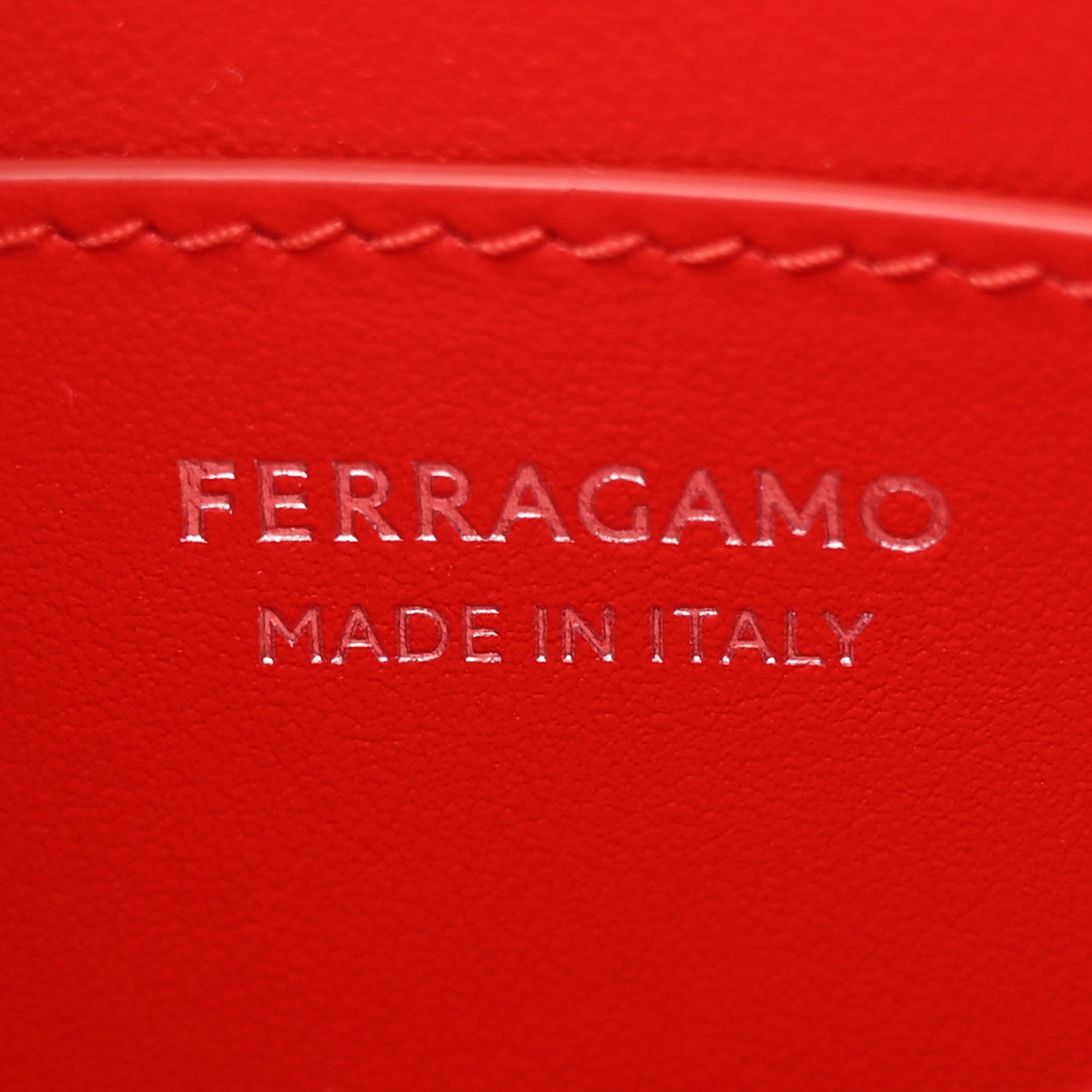 Salvatore Ferragamo Calfskin Cut Out Crossbody Red 6 of 12