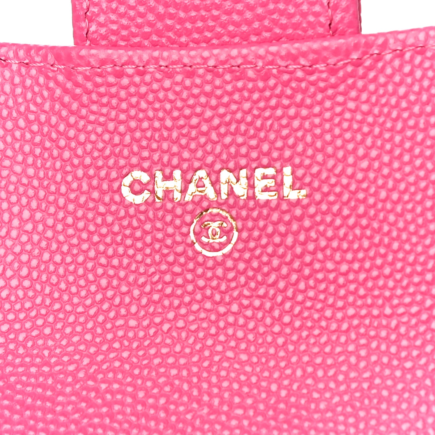 Chanel Caviar Quilted Flap Card Holder Wallet Dark Pink 6 of 12