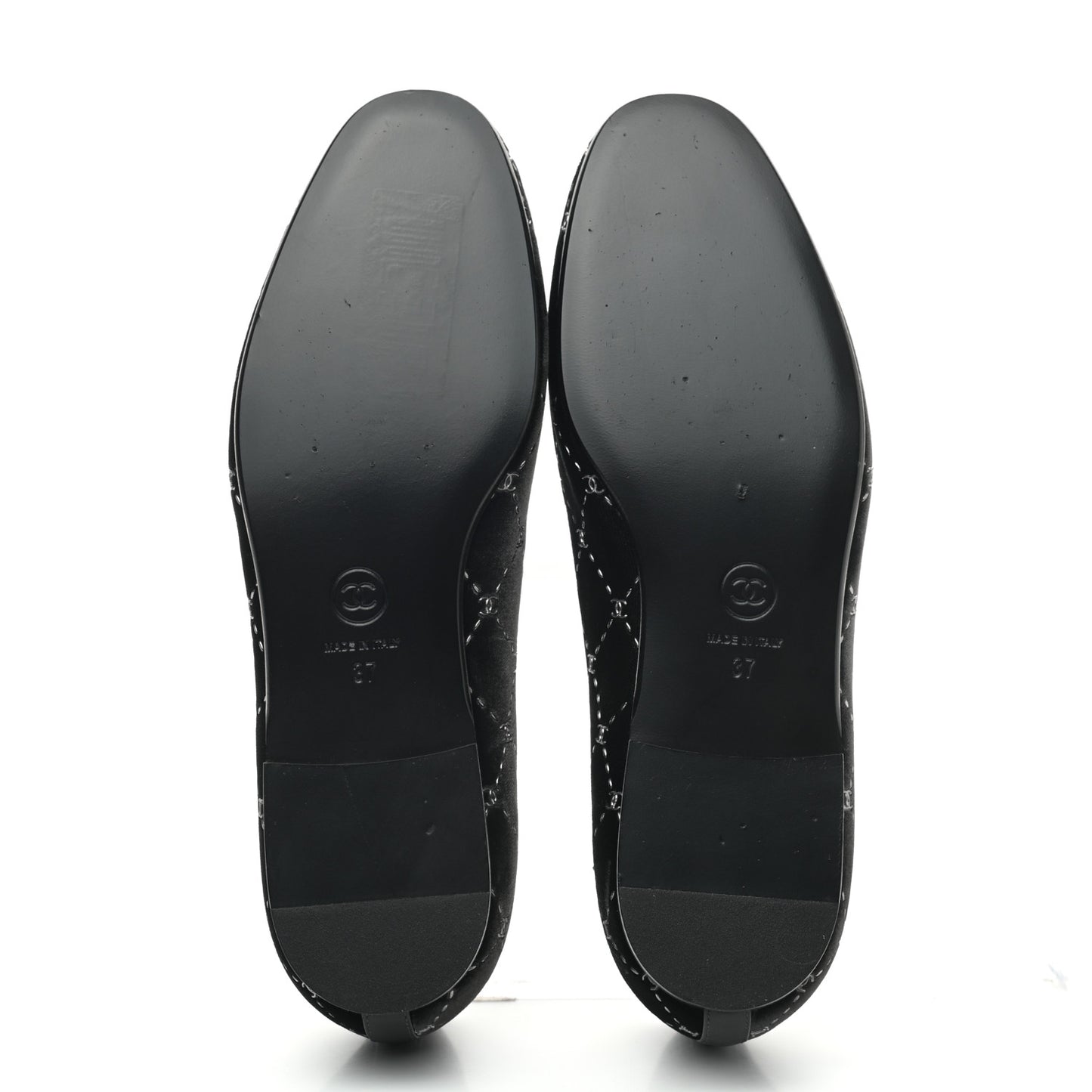 Velvet Moccasin Loafers 37 Black