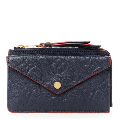 Louis Vuitton Empreinte Recto Verso Card Holder Marine Rouge 1 of 9