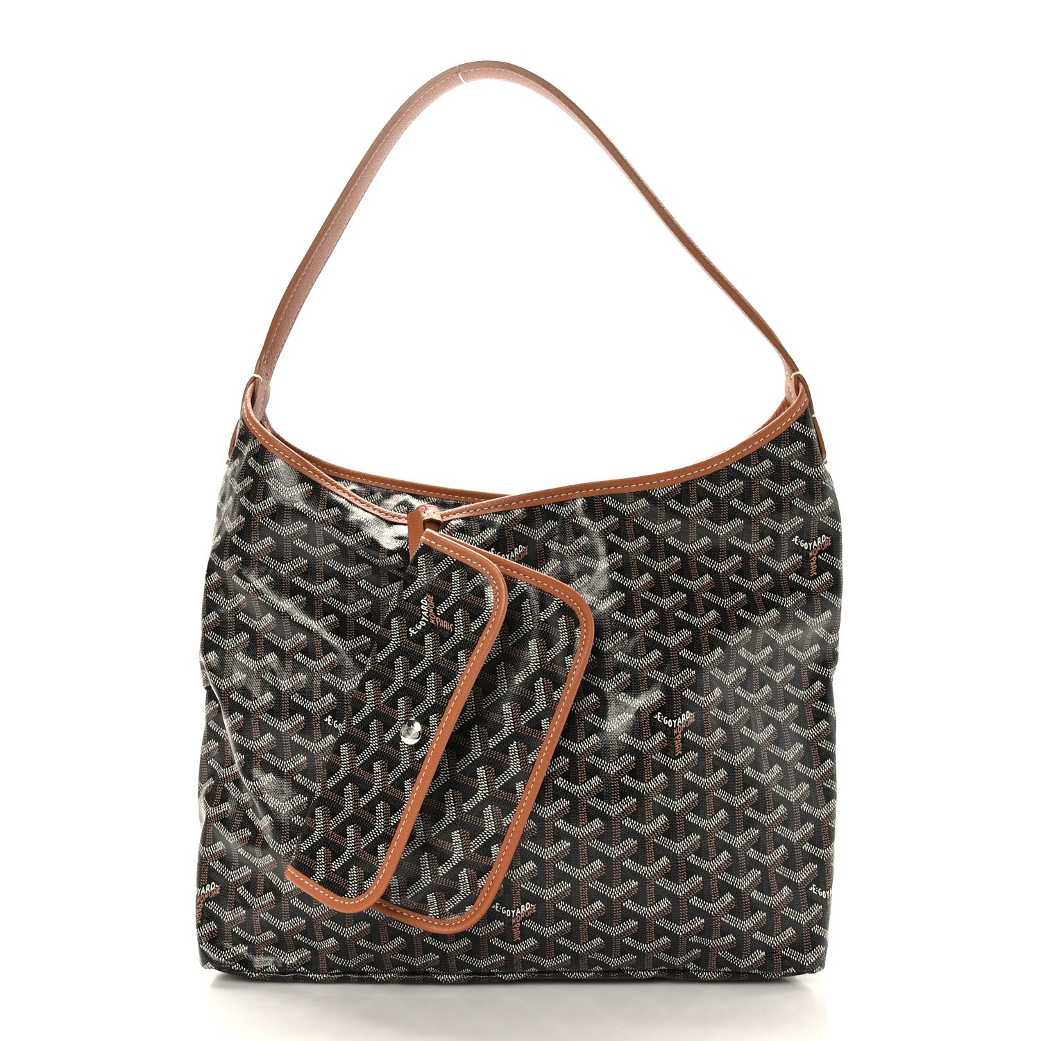Goyard Goyardine Boheme Hobo Black Gold 3 of 10