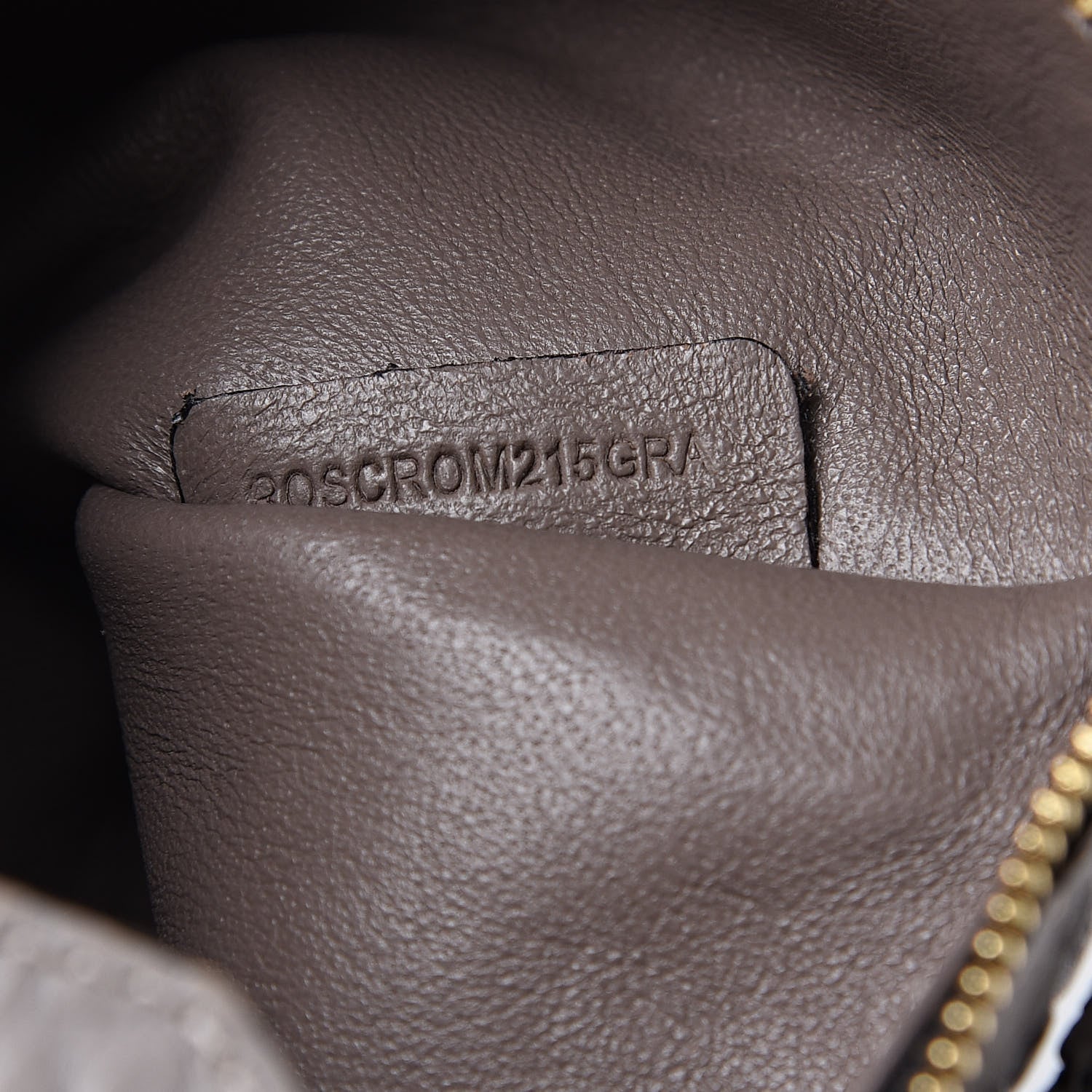 Burberry Signature Grain Calfskin Check Embossed Small Canterbury Tote Pale Grey 6 of 10