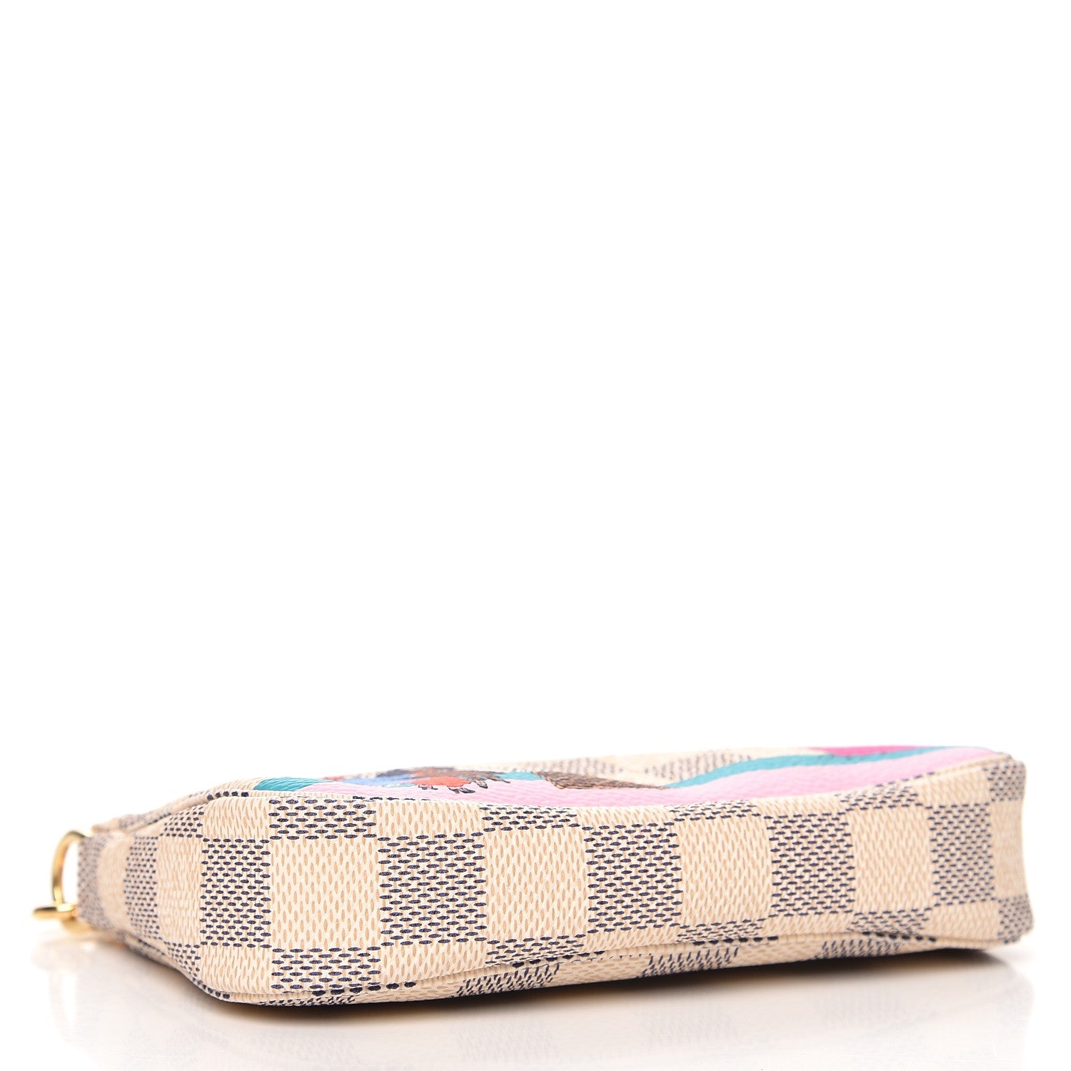 Louis Vuitton Damier Azur 2016 Christmas Animation Mini Pochette Accessories 4 of 8