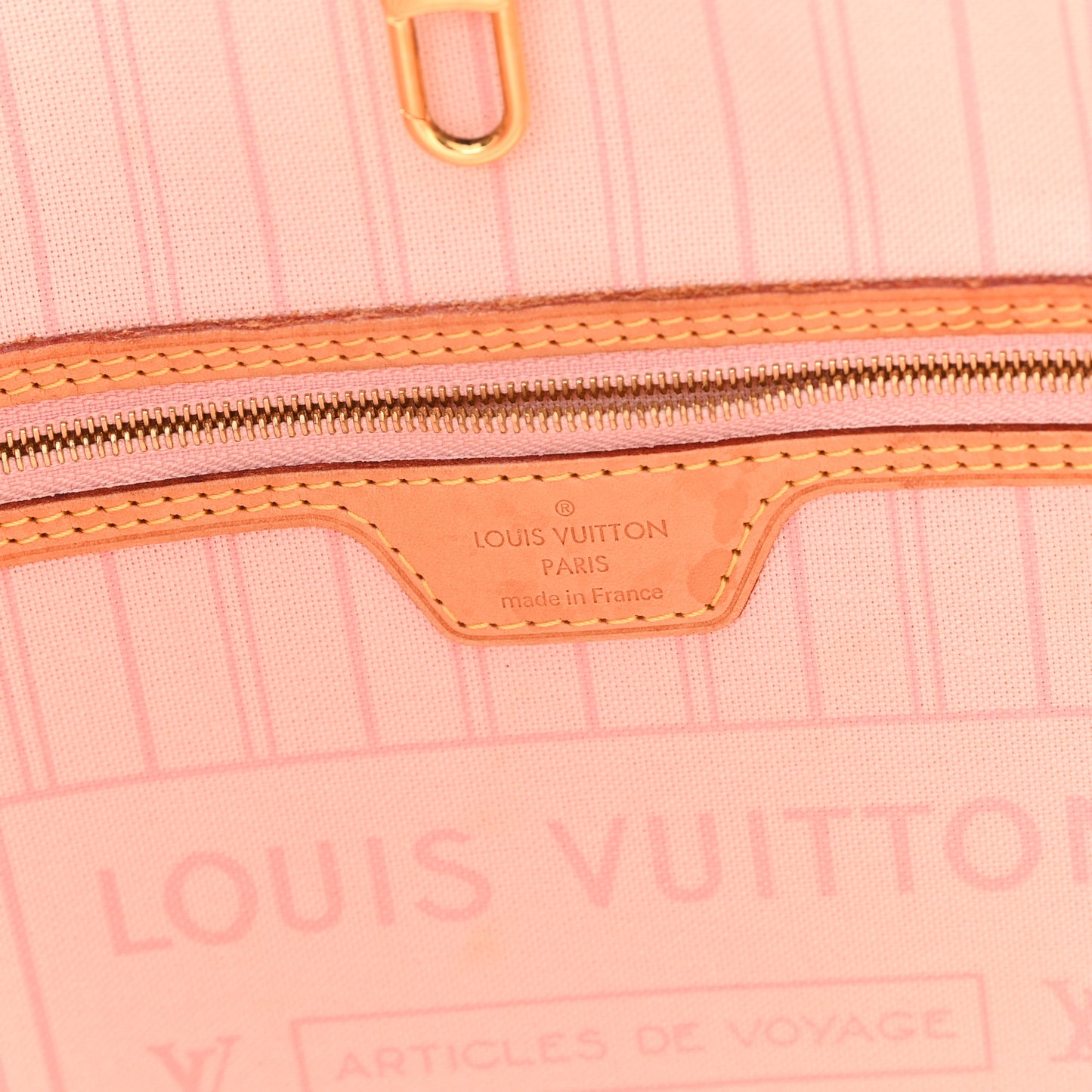 Damier Azur Neo Neverfull MM Rose Ballerine