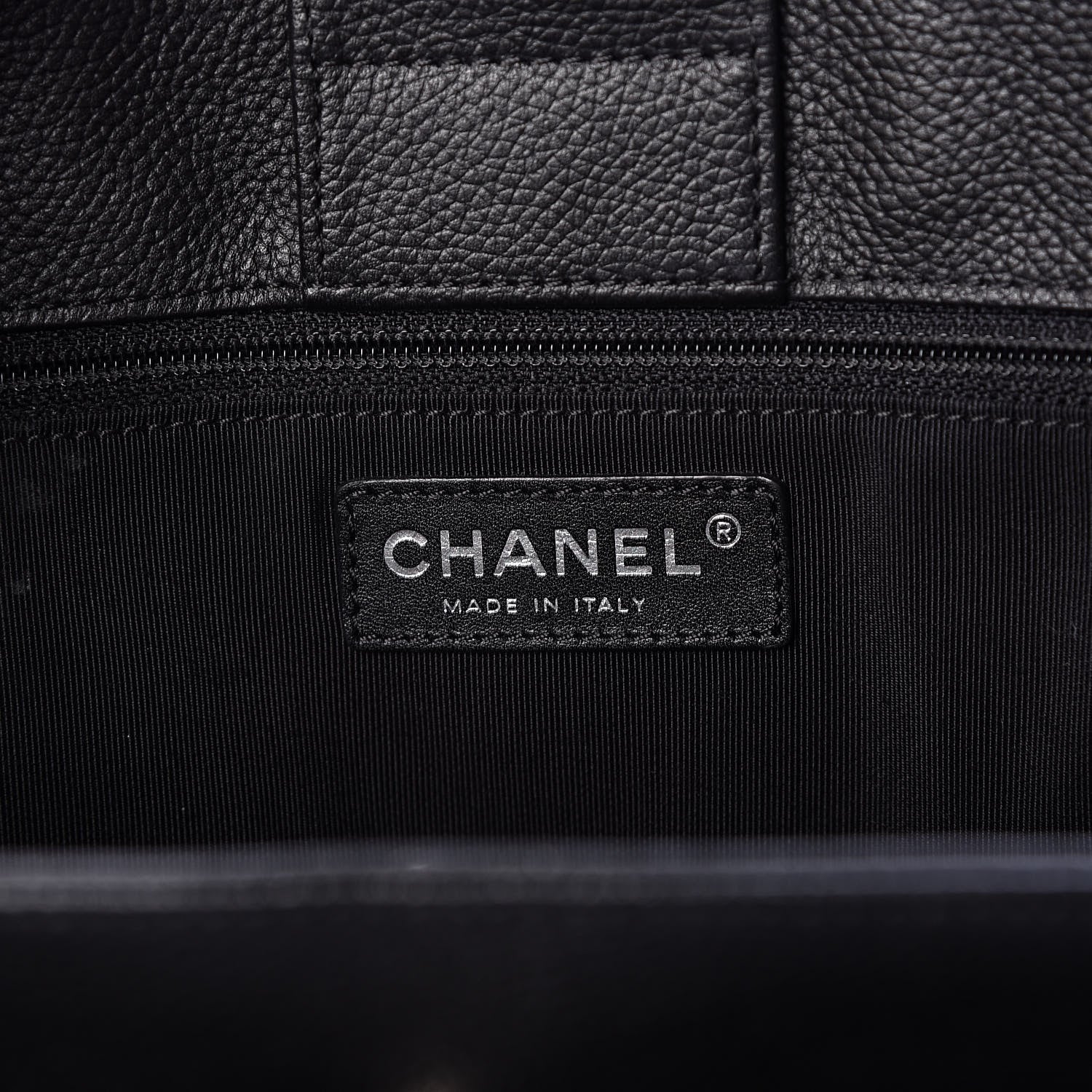 Chanel Calfskin Cerf Executive Shopper Tote Black 6 of 21