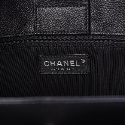 Chanel Calfskin Cerf Executive Shopper Tote Black 6 of 21