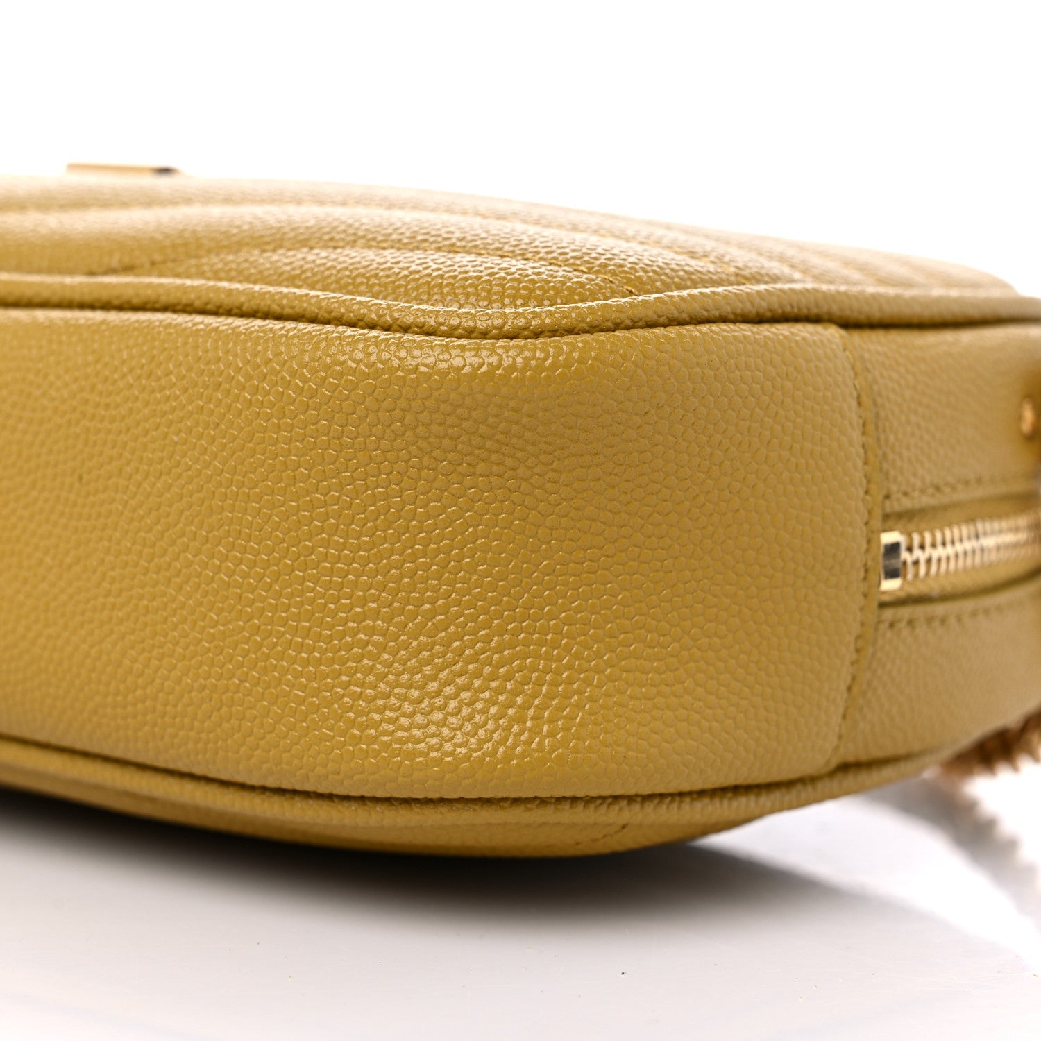 Saint Laurent Grain De Poudre Matelasse Monogram Mini Lou Camera Bag Light Chartreuse 9 of 9