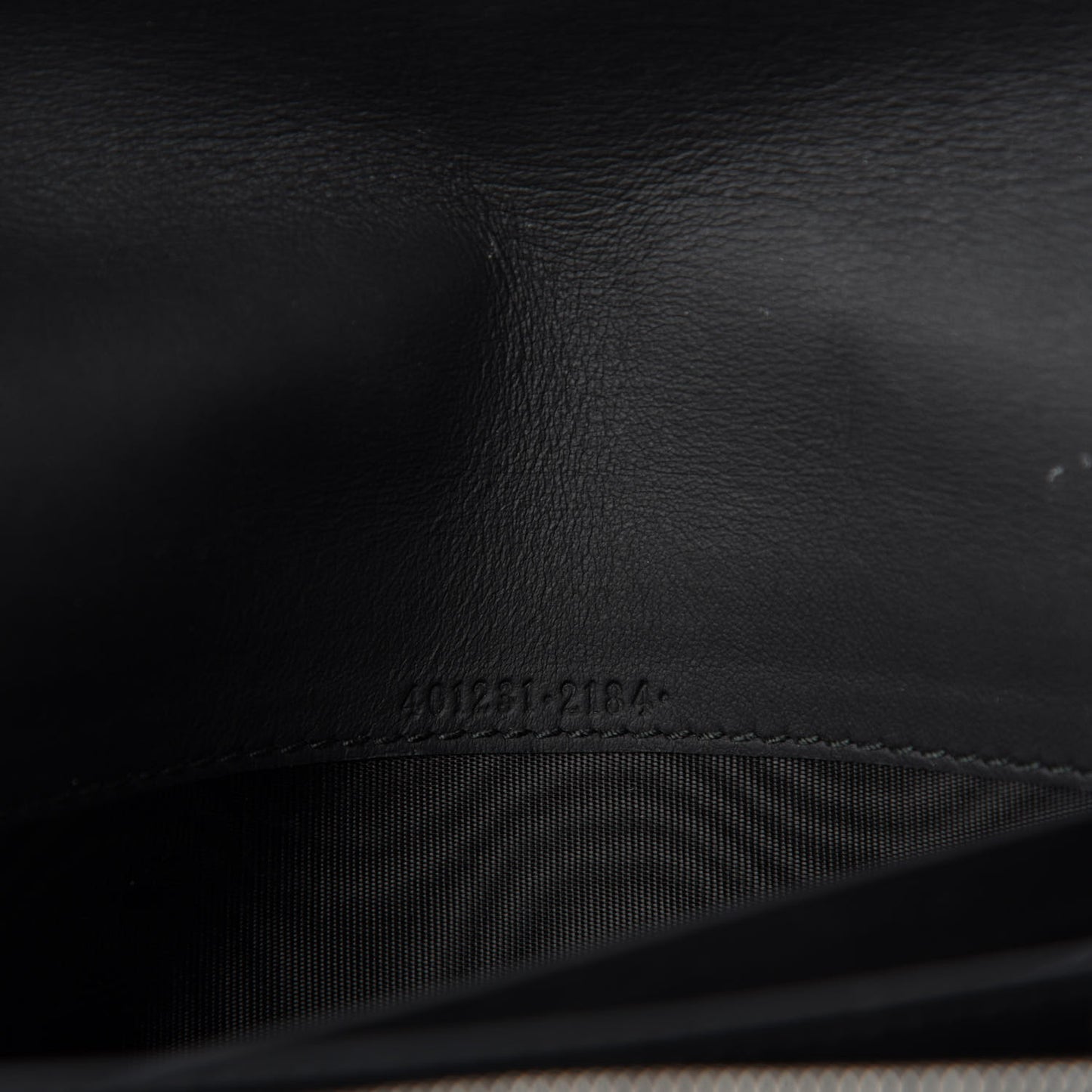 Suede Mini Dionysus Chain Wallet Black
