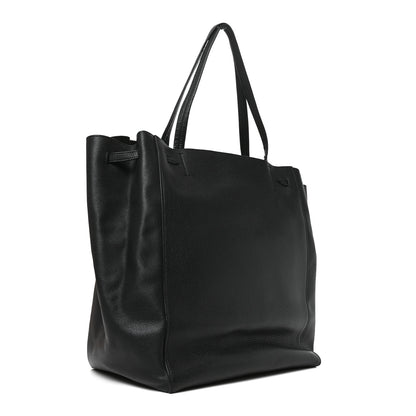 Celine Soft Grained Calfskin Medium Belt Cabas Phantom Black 3 of 9