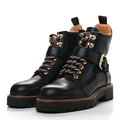 Louis Vuitton Calfskin Territory Ranger Combat Boots 37 Black 3 of 9
