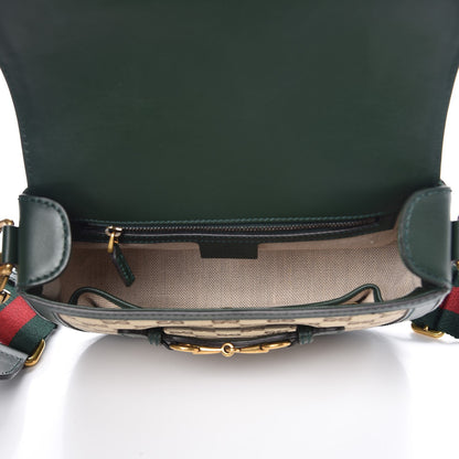 Gucci Monogram Calfskin Medium Lady Web Shoulder Bag Beige Green 6 of 8