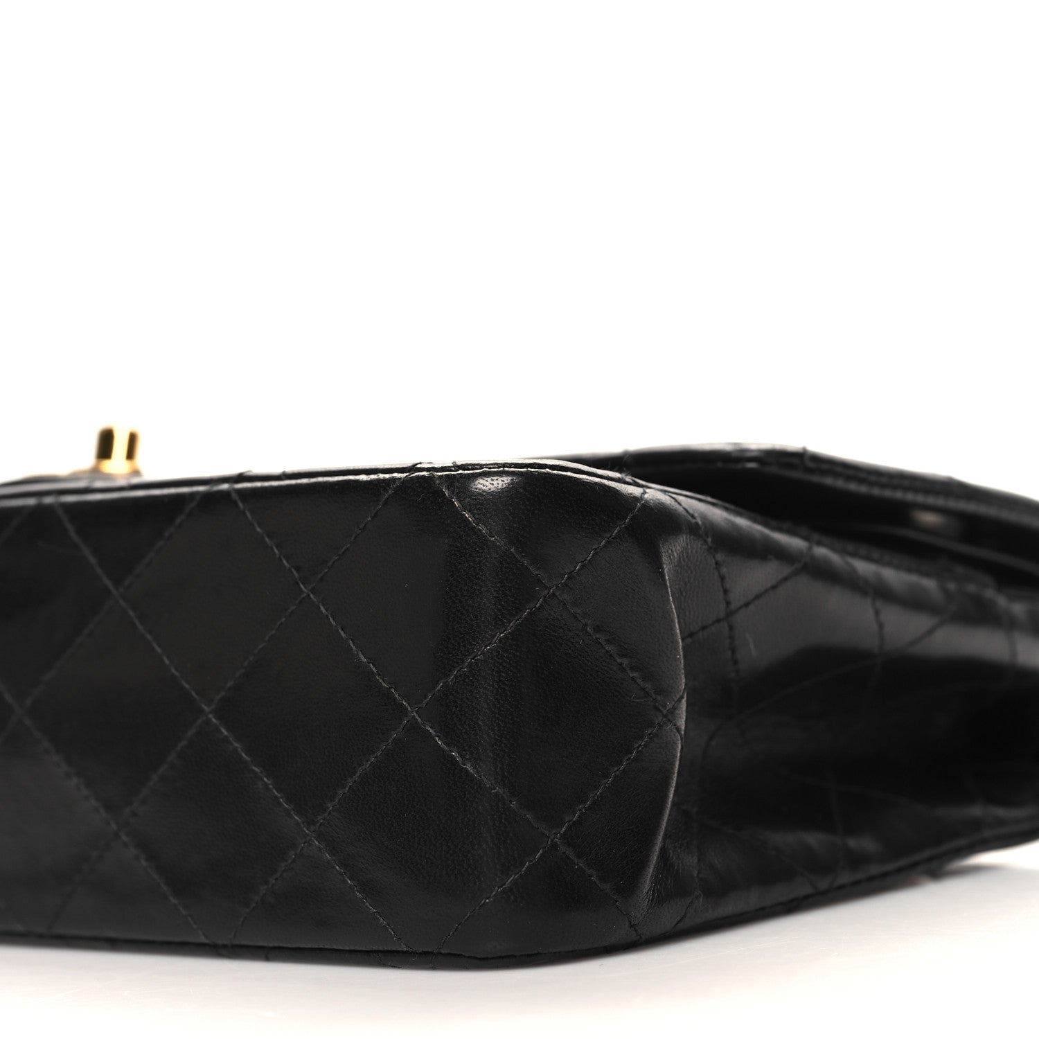 Chanel Lambskin Quilted Medium Double Flap Black 10 of 11