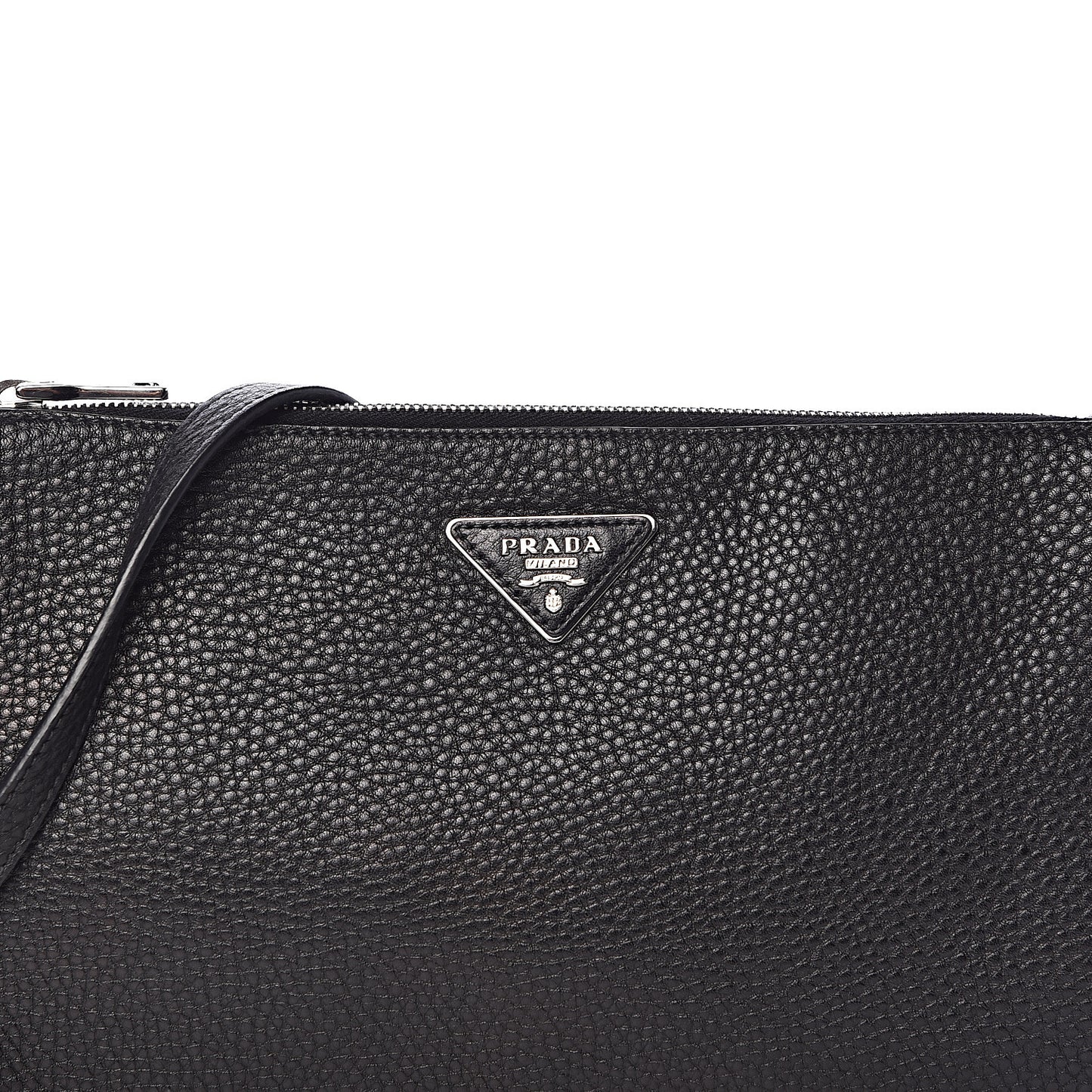 Vitello Daino Crossbody Bag Black