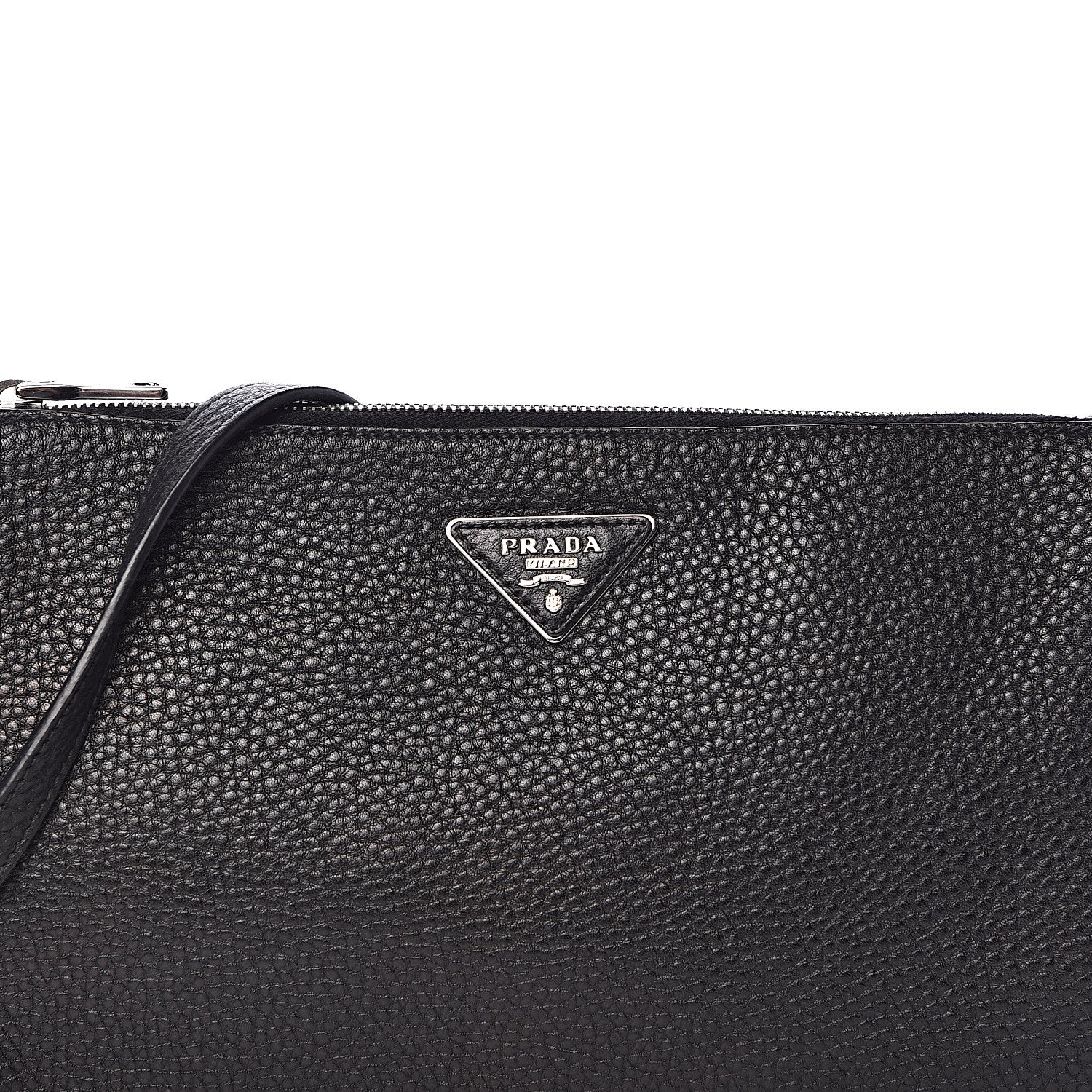 Prada Vitello Daino Crossbody Bag Black 9 of 9
