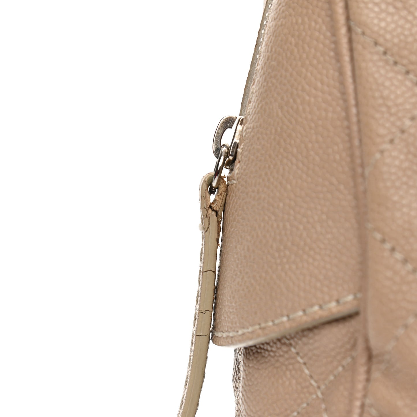 Caviar Quilted Large Paradoxal Camera Case Beige