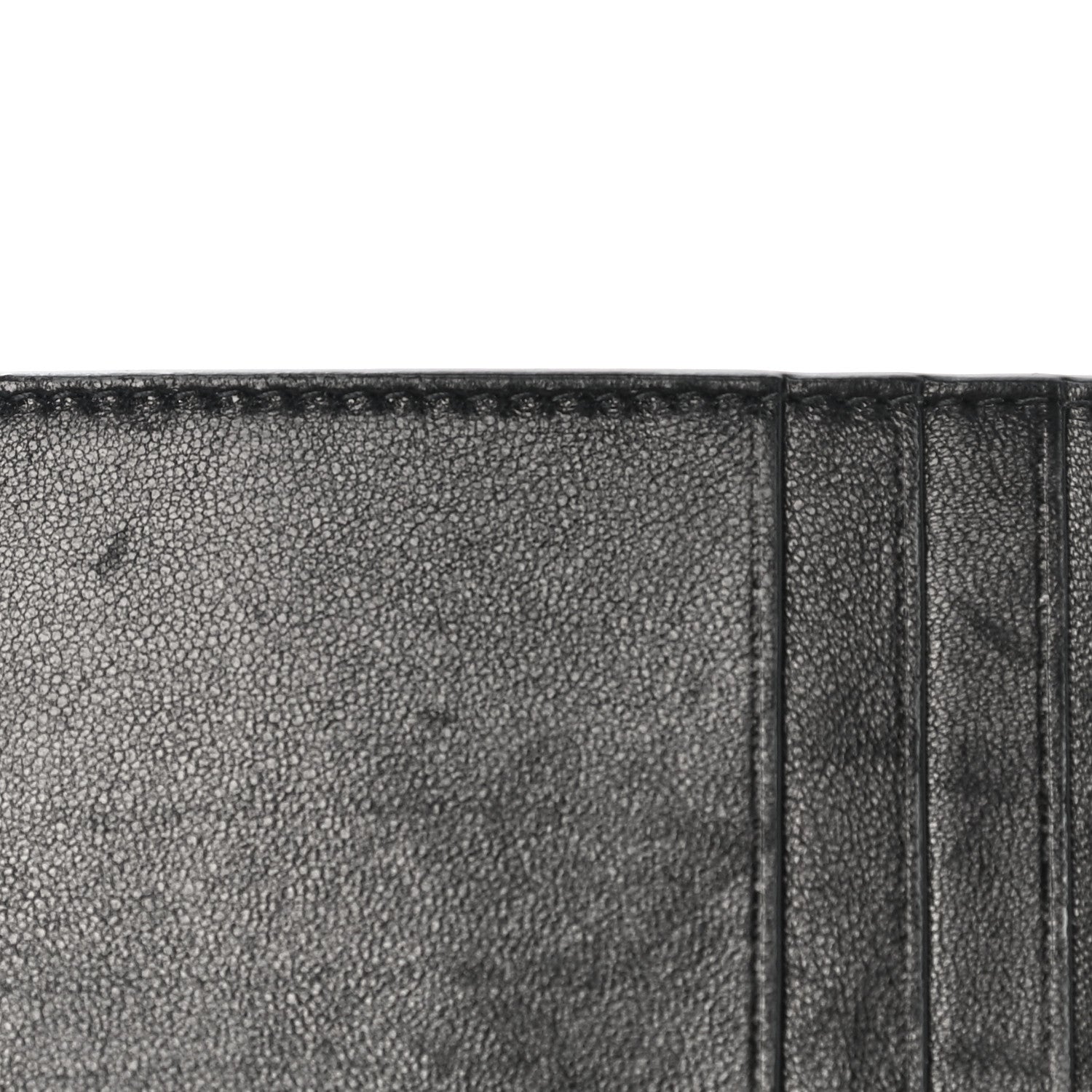 Saint Laurent Calfskin 5 Fragments Zip Pouch Card Holder Black 7 of 12