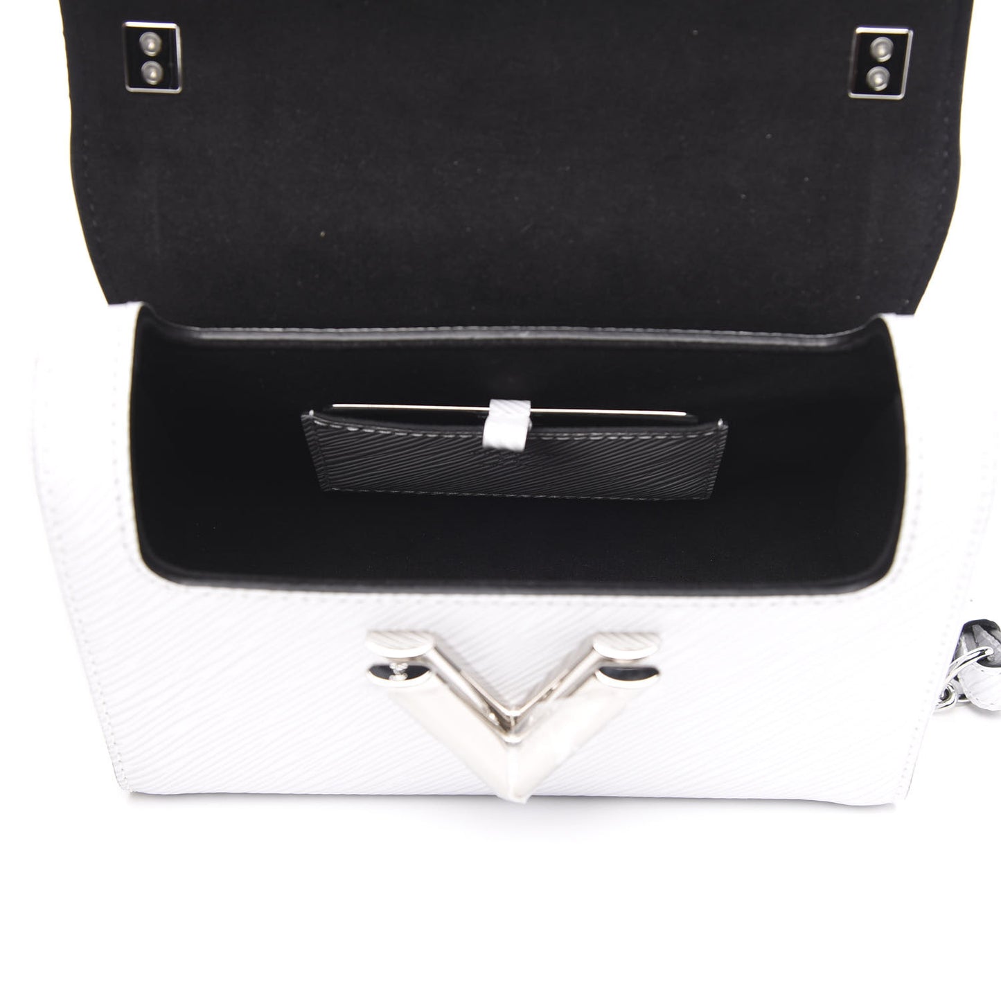 Epi Flower Jewels Twist Shoulder Bag PM White