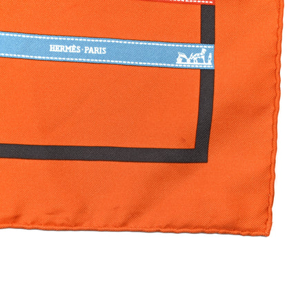 Hermes Silk Bolduc Pocket Square Scarf 5 of 5