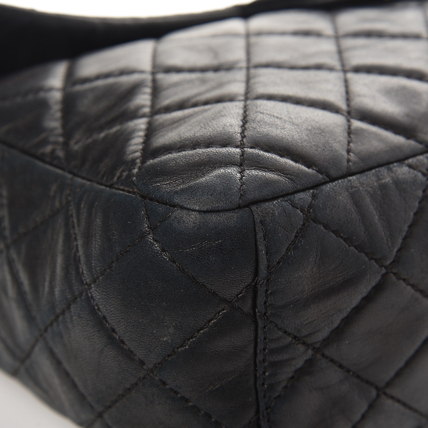 Chanel Lambskin Quilted Maxi Single Flap Black 10 of 13