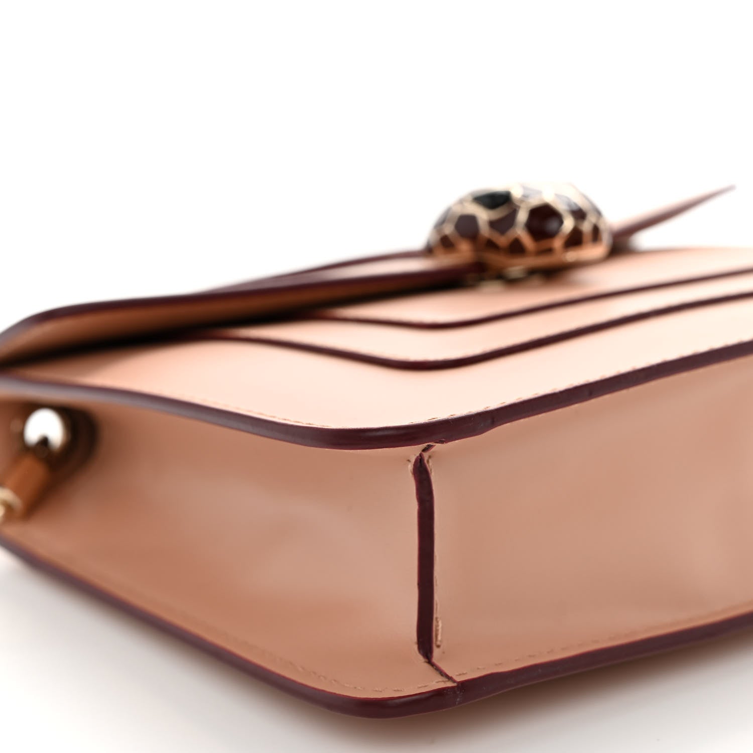 Bulgari Calfskin Serpenti Forever Crossbody Bag Beige 8 of 9